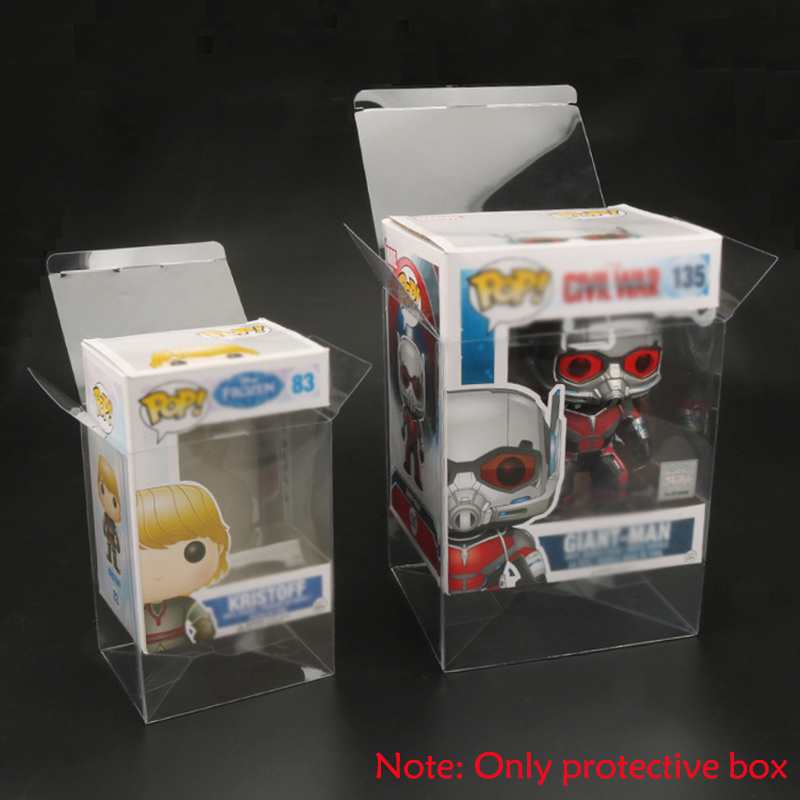 Funko Pop Protector - Funko Pop 4インチ 6インチフィギュア用プロテクターカバー、収集価値のあるビニールフィギュアの保管用の厚いクリスタルクリア防塵ディスプレイボックス