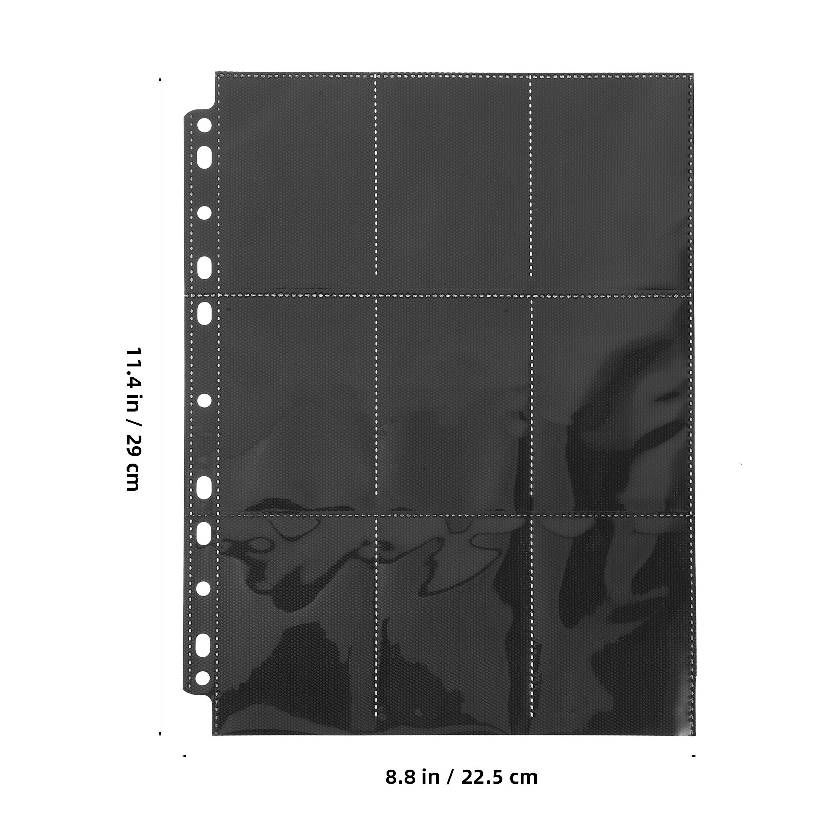 10枚入り 透明PVC両面カードバインダースリーブ 18ポケ - Trading Card Binder のレビューと価格