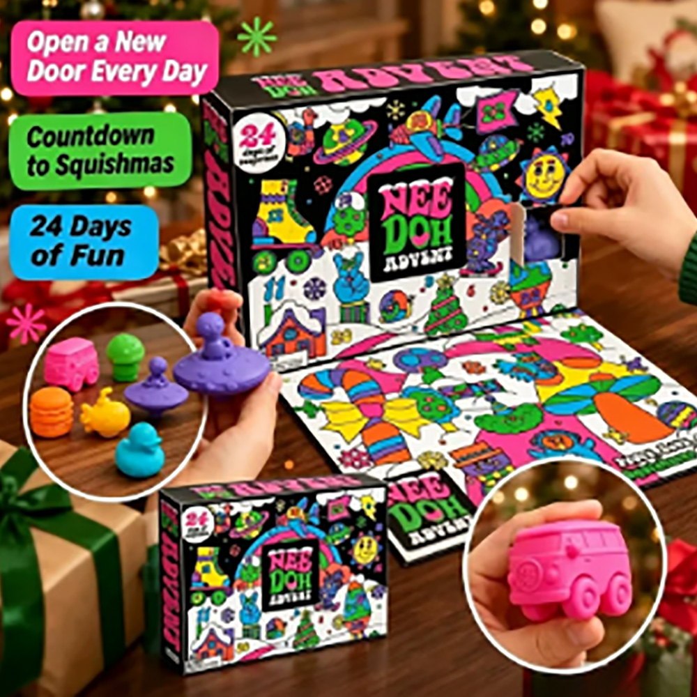 24個入り ニードー スクイッシュ フィジェット アドベント - Mystery Box Blind Bag のレビューと価格