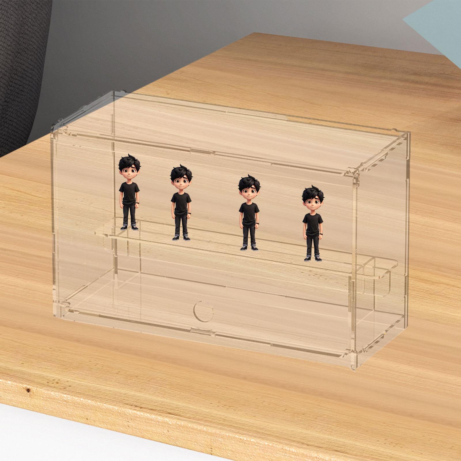 クリアディスプレイケースモデルディスプレイケース棚付きアクシ - Action Figure Stand のレビューと価格